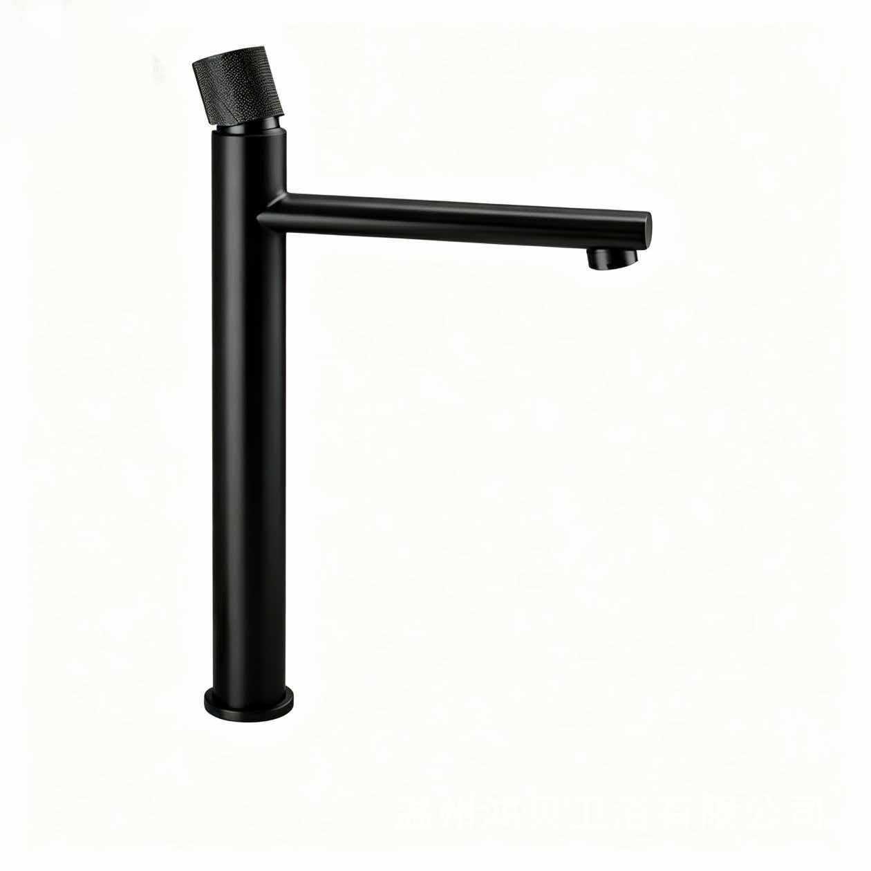 Grifo Mezclador para Lavabo Giratorio 360° de Cobre con Acabado Cepillado