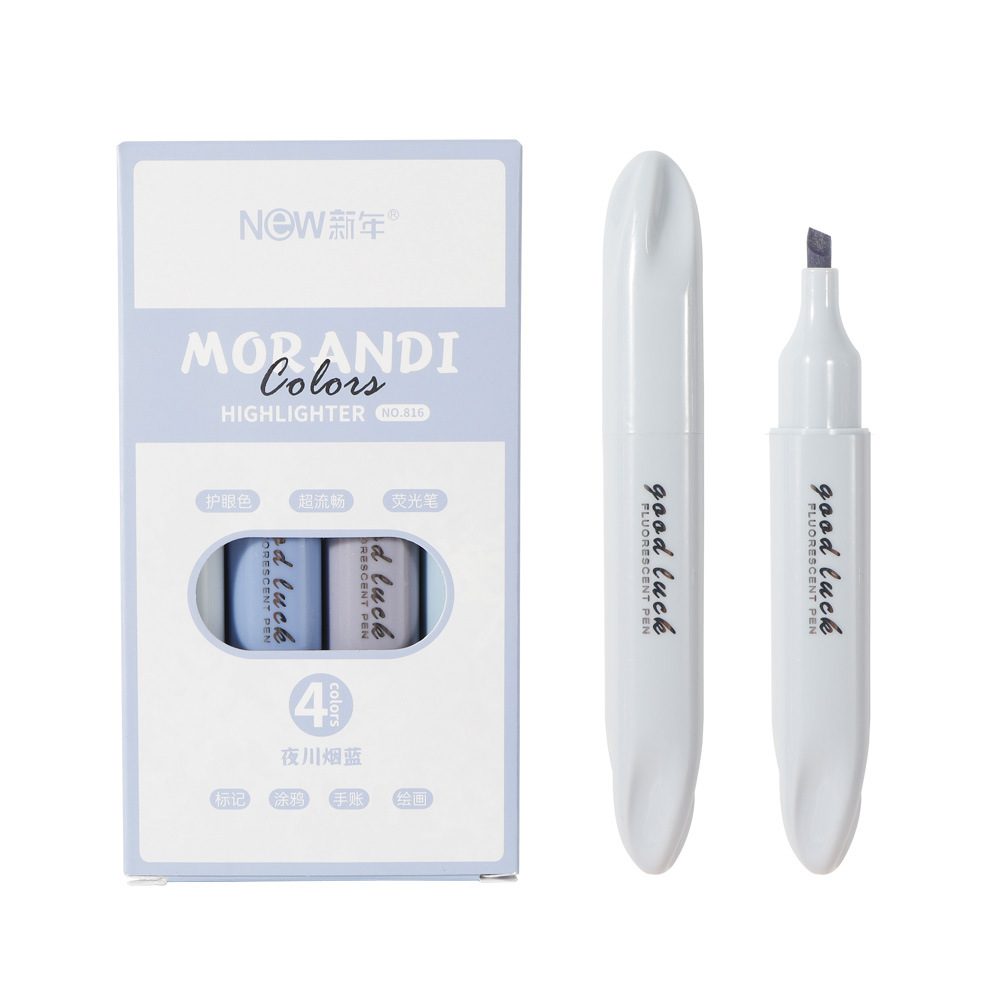 Suave cabeza highlighter de color de alta gradiente de color estudiante diario pluma clave marcado pluma colorear oblicua cabeza resaltador traje