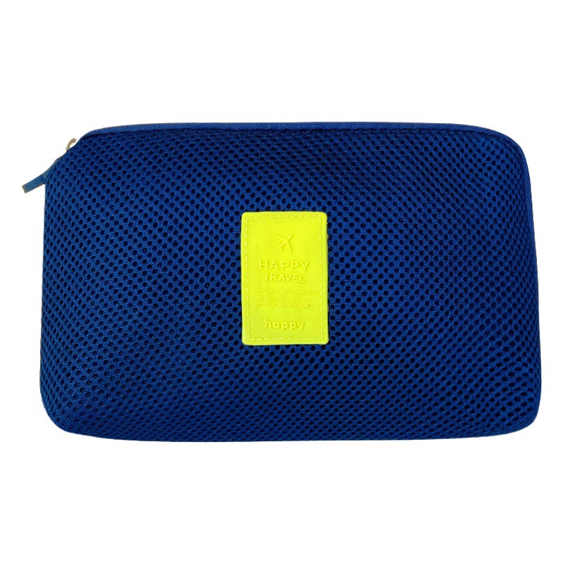 Bolsa de almacenamiento digital de viaje de malla engrosada a prueba de golpes bolsa de almacenamiento de cable de datos de teléfono móvil auricular Disco Duro bolsa de almacenamiento de disco U