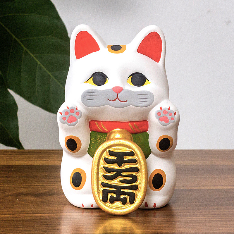 돈을 빨아 먹는 고양이 (흰색)