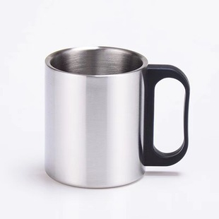 Outdoor Stainless Steel Double Layer Water Cup Mountaineering Cup Portable Outdoor Sports Cup Camping Portable Cup Mug