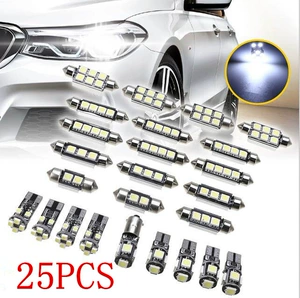 Double tip 5050 decoding roof light T10 1210 decoding BA9S width light reading light 25 pieces suit