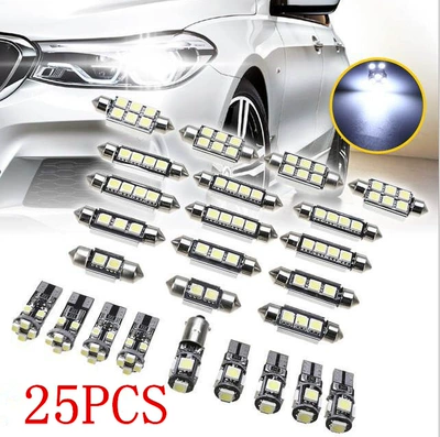 Double tip 5050 decoding roof light T10 1210 decoding BA9S width light reading light 25 pieces suit (License plate lamp)