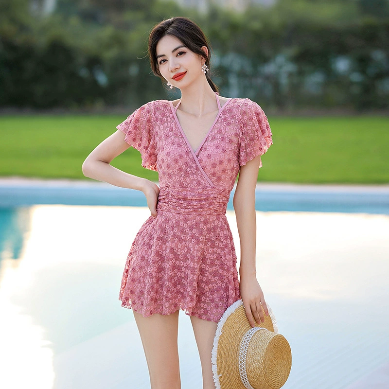 Summer fresh swimwear, skirt for swimming, high waist, fitted