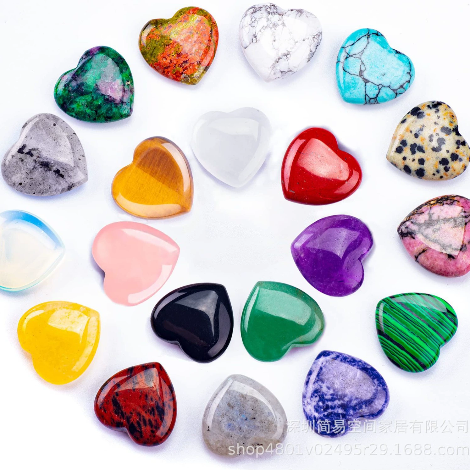 Натуральный кристалл в форме сердца, 20 мм, необработанный камень для женщин, для изготовления украшений своими руками, декоративный кулон, натуральный камень