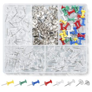 Factory wholesale color transparent I-shaped nails environmental protection American thumbtacks painting art nails cork board decorative thumbtacks