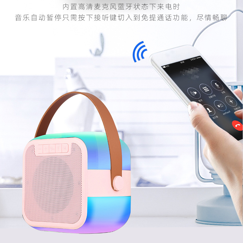 クロスボーダーの人気携帯bluetoothオーディオ大音量コンピュータスピーカーメーカー無線マイク一体bluetoothスピーカー|undefined