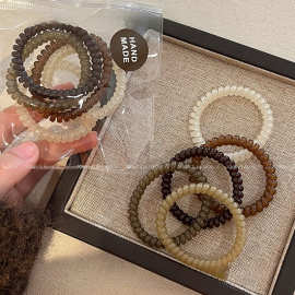 电话线发圈头绳女2025新款皮筋扎头发高弹力耐用头圈发绳头饰