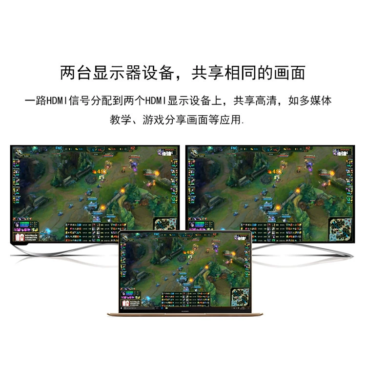 Устройства распределения HDMI 1x2 HDMI одноточечный бинатор с один вход одним выход экран высокое разрешение видео 4K*2K
