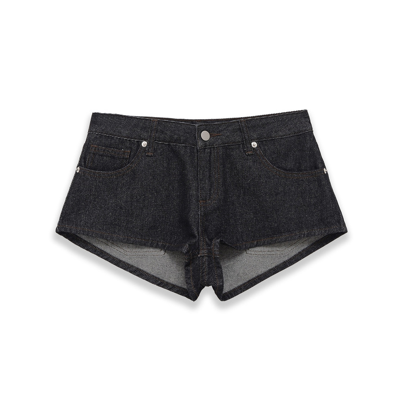 Amazon Wholesale New Summer Women's Versatile Low-Waist Pocket Mini Denim Casual Shorts 6929001