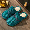 Demi-season non-slip keep warm slippers for beloved suitable for men and women indoor, with embroidery, soft sole, wholesale
