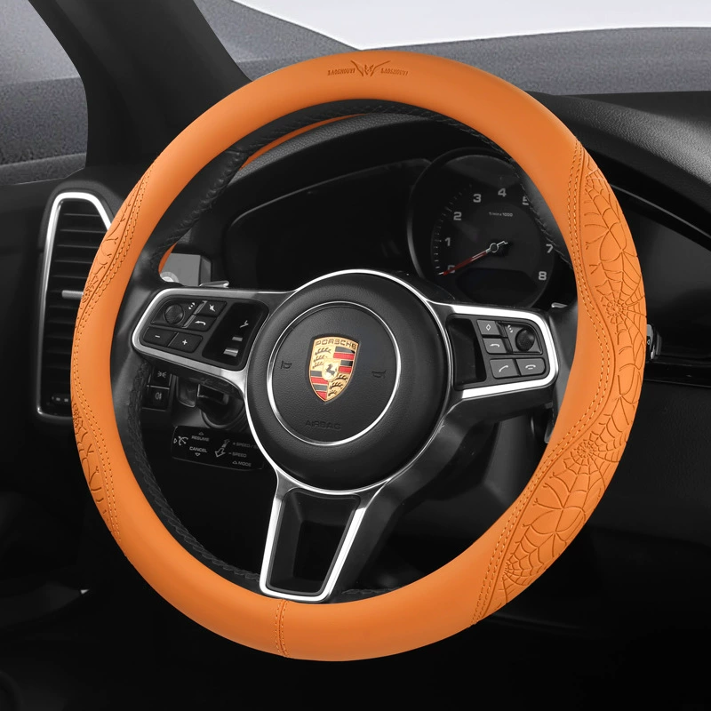 2025 новый человек-паук кожаный автомобильный комплект рулевого колеса Bajin Hui