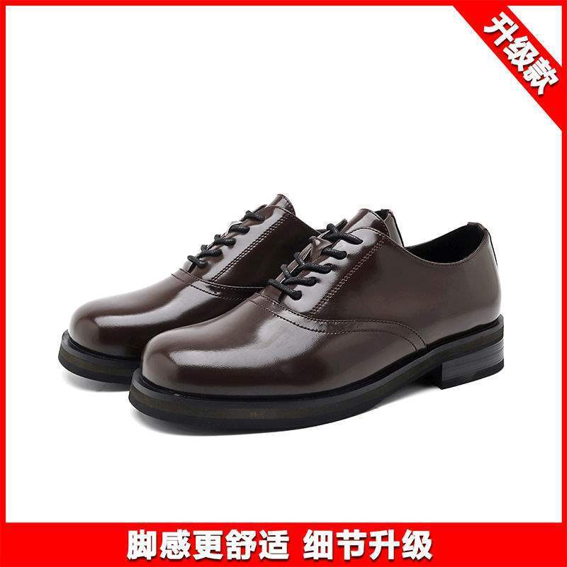 德比鞋同款Cleanfit厚底英伦方头皮鞋增高商务正装复古休闲皮鞋男|undefined