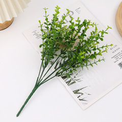 ユーカリ造花、人工植物、プラスチックフラワー、間仕切りフラワーボックス、フェンス、フラワーアレンジメント、人工草、鉢植え、装飾品
