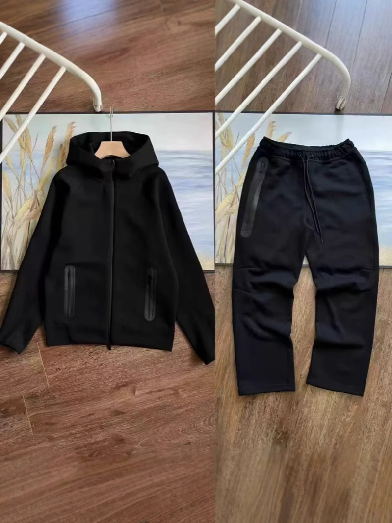 20SS primavera y otoño ciencia y tecnología deportiva casual chaqueta con capuz chaqueta casual pantalones multicolor conjunto 454 - 461