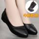 Real Cowhide Mother Shoes 2024 Autumn Single Shoes Soft Bottom Soft Surface Flat Single Shoes Middle-aged Leather Shoes plus size Women's Shoes