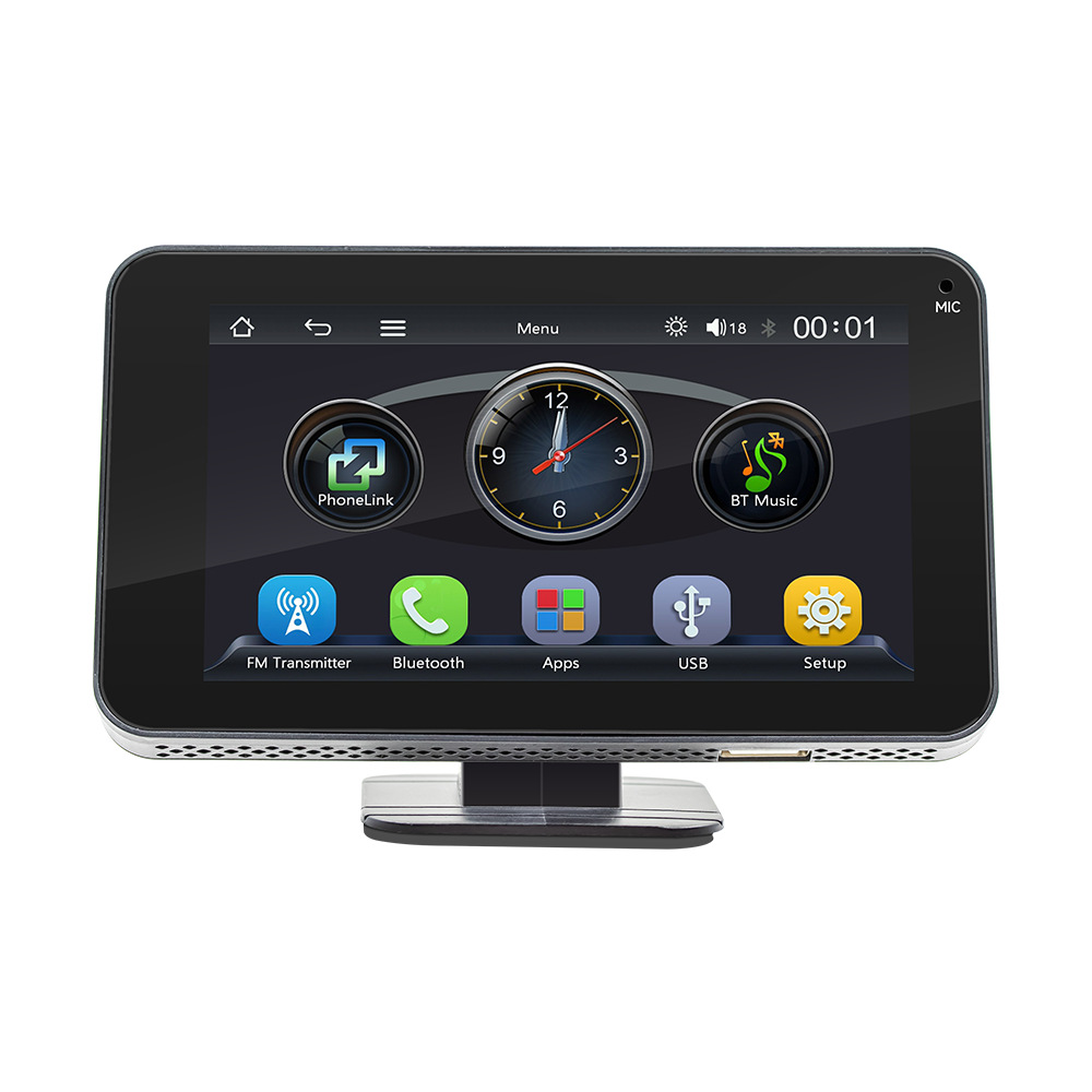 4.7 Pulgada carplay pantalla portátil reproductor de MP5 montado en el automóvil imagen de marcha atrás HD pantalla de control central inteligente