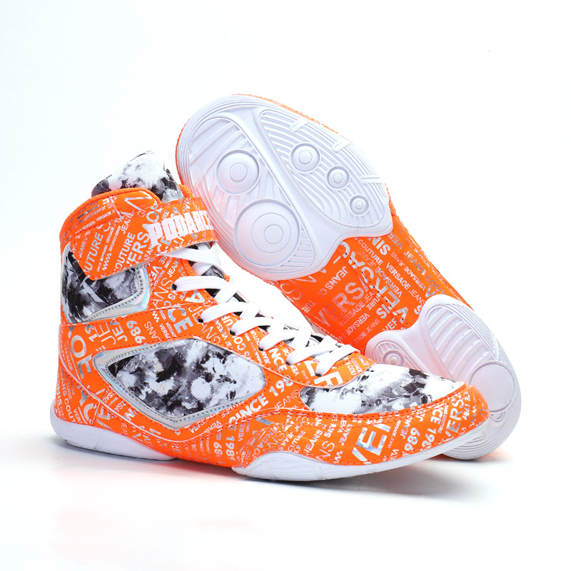 Men's and Women's Wrestling Shoes, Breathable, Shock-Absorbing, Martial Arts, Boxing, Fighting, Sanda, Weightlifting, Squats, Comprehensive Training, Indoor Fitness Shoes