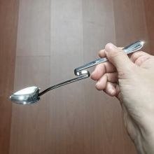 304不锈钢心形挂杯冰勺创意Z型弯曲爱心勺奶茶咖啡搅拌勺心形勺子