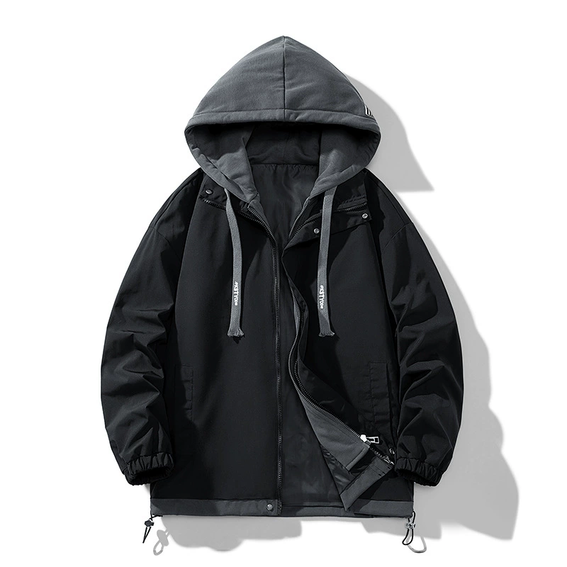 Стильная японская куртка для досуга, набор бренда с капюшоном, oversized