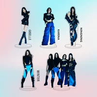 K-pop style character stand set, multi-variant printed cutouts, 22.3×10.6×2.7 cm