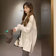 中长款加厚德绒保暖上衣t恤女秋冬新款宽松百搭时尚打底衫内搭春