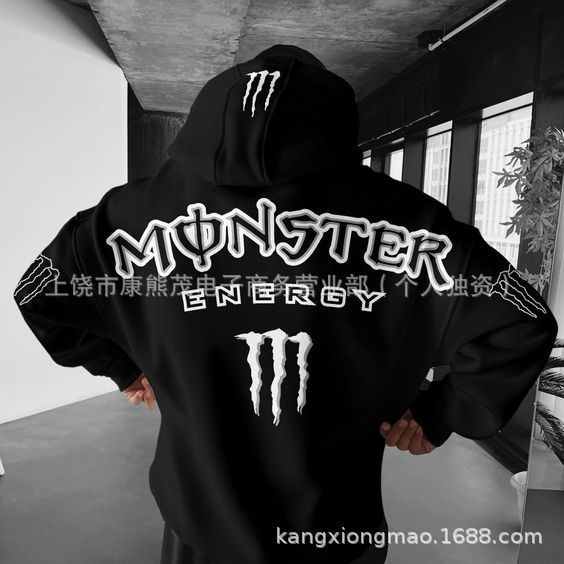 2025秋季新款魔爪男士连帽卫衣时尚休闲3D数码印花欧美外贸跨境|undefined