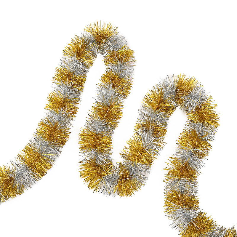 Navidad colorido raya lana raya Garland bar escuela kindergarten atmósfera diseño partido apoyos decoración del árbol de Navidad