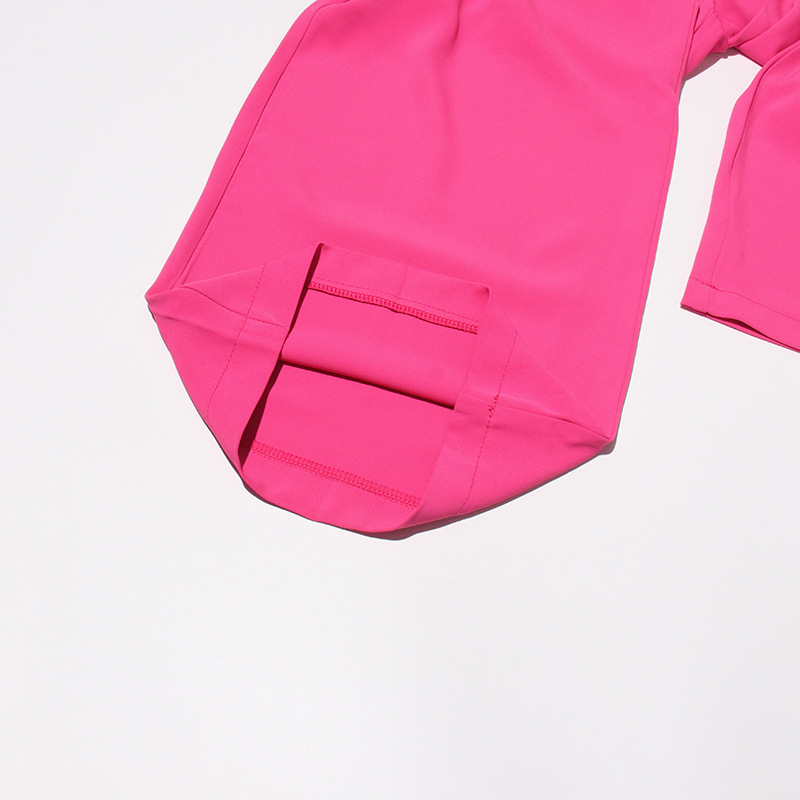 Ropa de mujer, nuevo chaleco de verano sin mangas con lazo y pantalón de pierna ancha y recto con cintura alta para mujer_voghion.com
