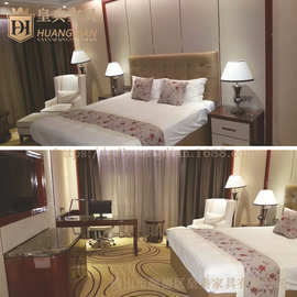 厂家来图定制五星酒店套房客房板式家具 板式床 床头柜TF15
