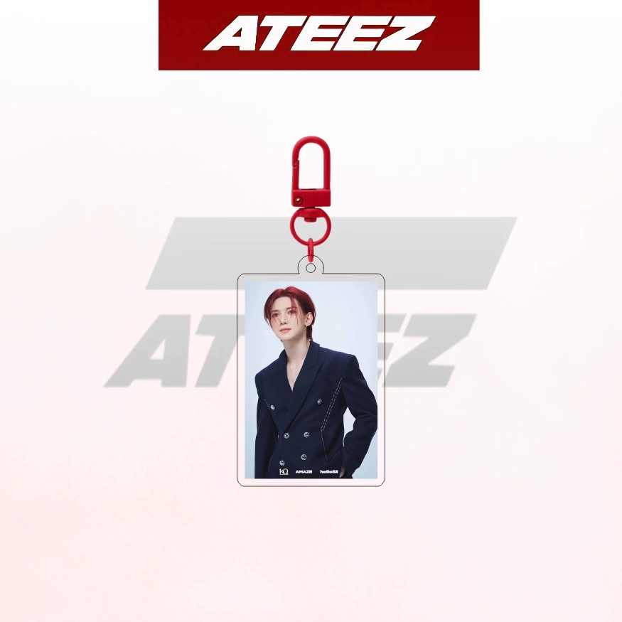 ATEEZ 2026 Single Button Acrylic Keychain BTS Kim Taehyung Peripheral