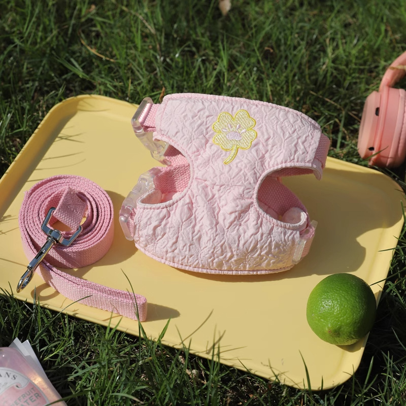 Cuerda de tracción para gatos, correa para el pecho para perros anti-liberación, mochila, chaleco para perros pequeño de peluche transpirable, cuerda para pasear perros, cuerda para pasear gatos