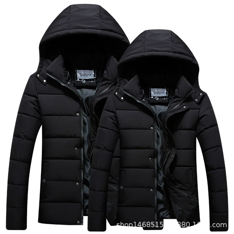 Мужское повседневное пуховое хлопковое пальто, новое зимнее молодежное мужское утолщенное теплое модное Спортивное хлопковое пальто, пальто больших размеров