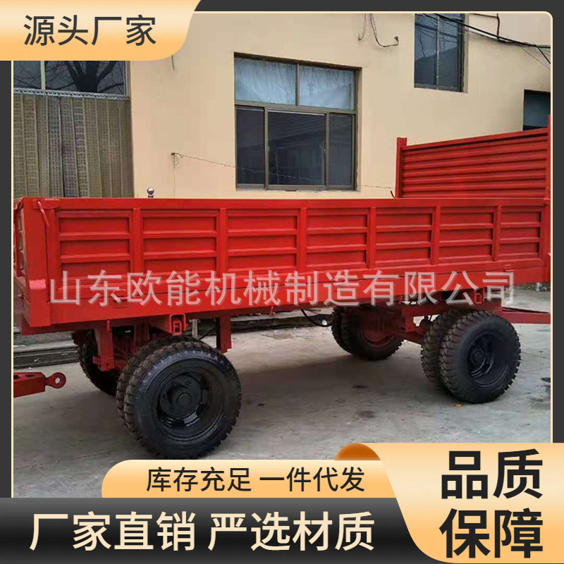 车间周转无动力双头牵引平板拖车 源头厂家一件优惠价