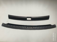 AITO M8 カーボンファイバー ABS 改造ウェルカムペダル、トランクリアガード、テールゲートプレート、25 モデルに適しています。