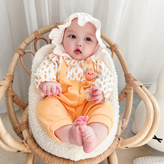 Idea Spring New Baby Onesie Long Sleeve Autumn Dress Girl Baby Trendy Cartoon Hanger Top Outer Wear Climbing Suit 2601