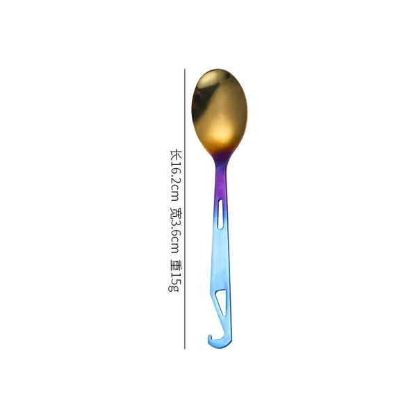 Gradient color multifunctional spoon