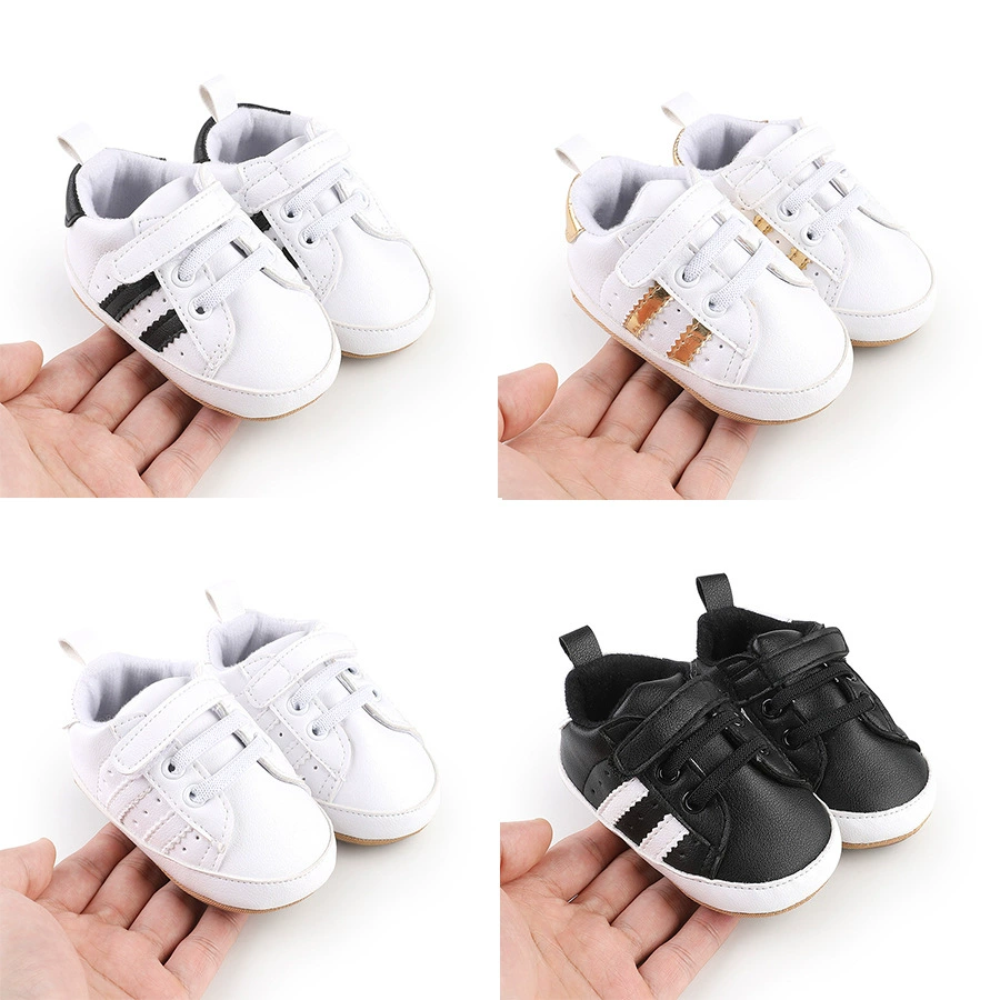 Kami Le весной и осенью новый 0-1 год нескользящая детская обувь на резиновой подошве детская обувь в полоску