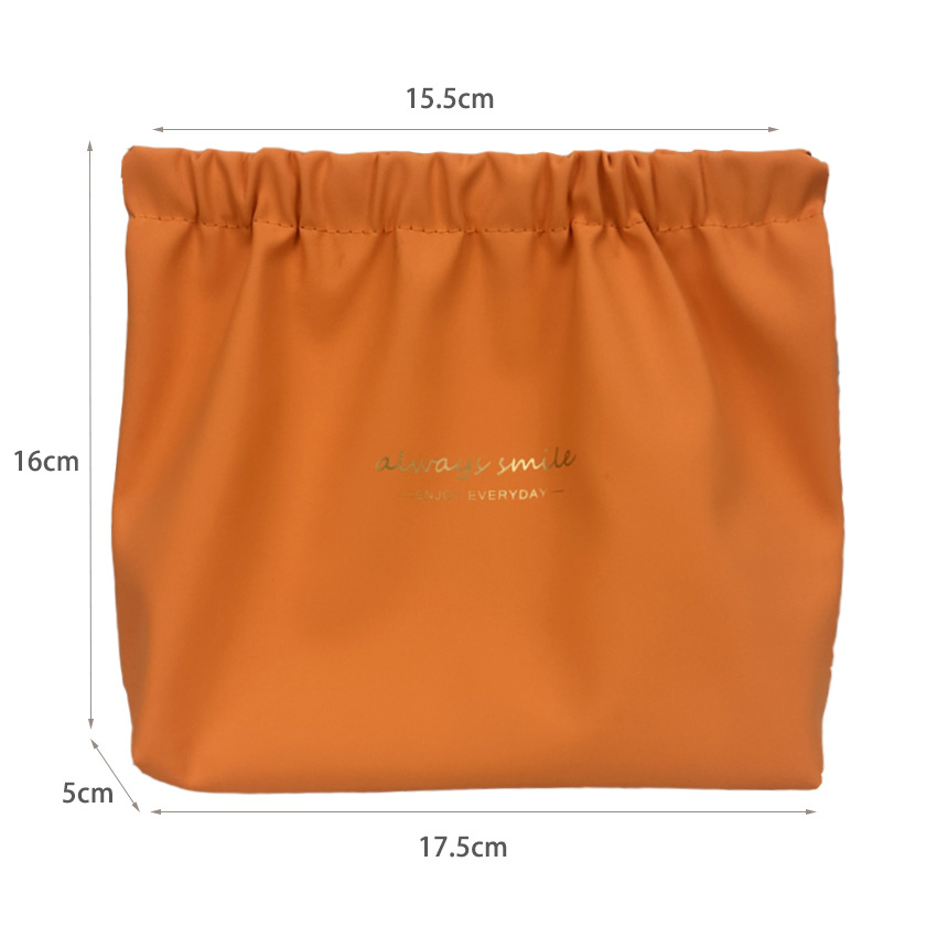 Nuevo impermeable pu bolsa de cosméticos lápiz labial de las mujeres sanitaria servilleta metralla bolsa de almacenamiento portátil cable de datos auriculares bolsa de almacenamiento