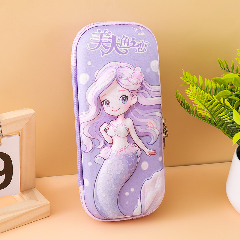 Estuche de papelería tridimensional EVA3D para estudiantes Estuche para lápices de dibujos animados para niños Estuche para lápices de gran capacidad de alto valor Bolso de papelería lindo