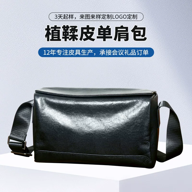 One-shoulder bag, small bag for leisure, pillow, genuine leather, high-end, wholesale