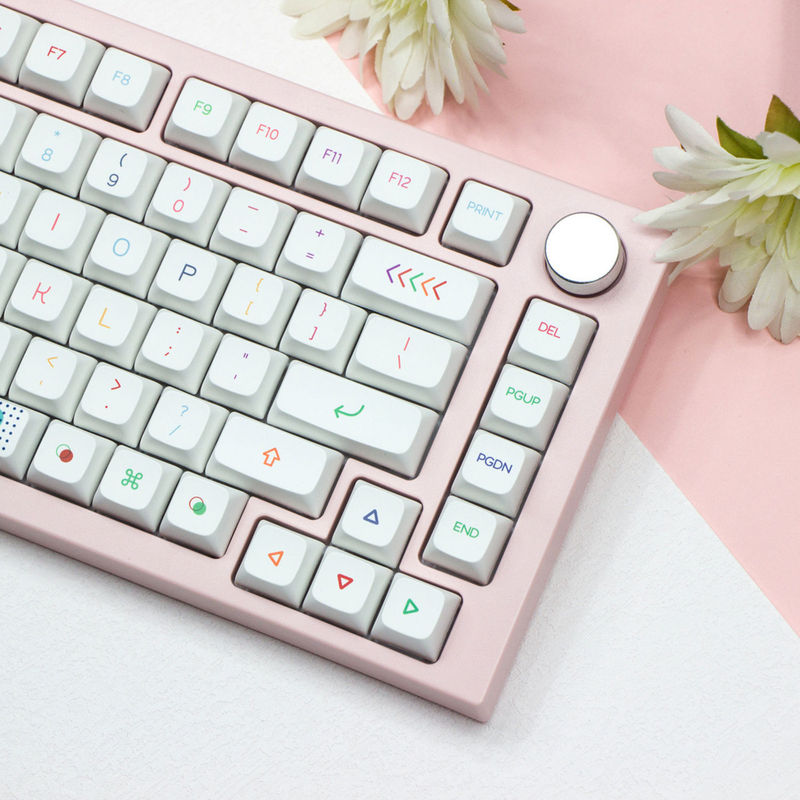 工場直販 127 キーネオンキーキャップ XDA 高さゲームメカニカルキーボードキーキャップロシア語韓国語表音|undefined