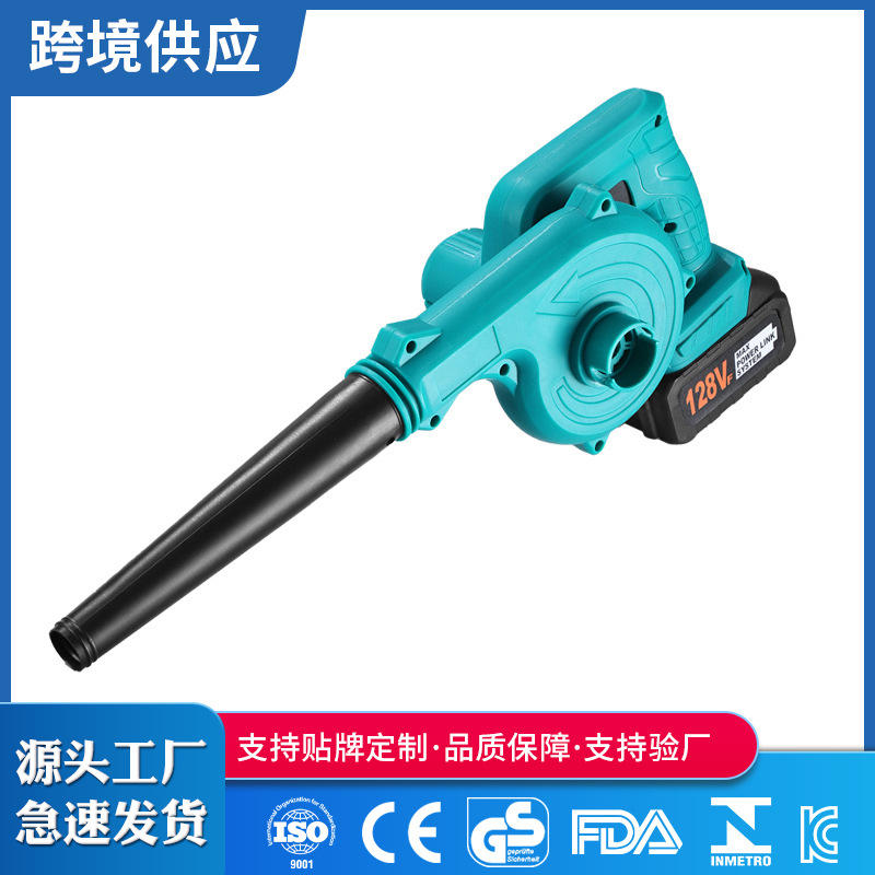 Cross-border wholesale Lithium electric hair dryer dual-purpose Lithium electric blower computer ash blowing industrial dust removal hair dryer