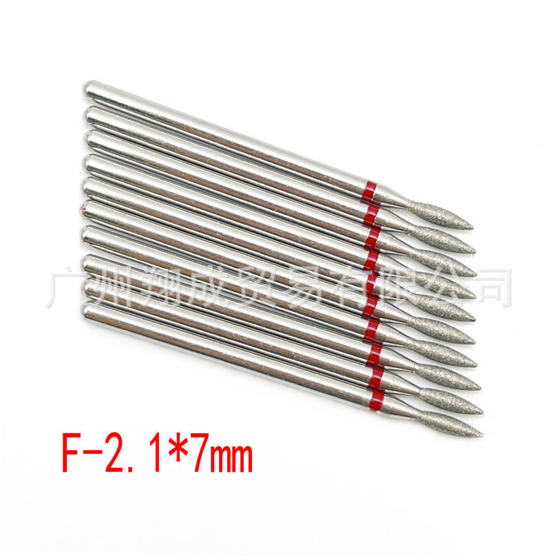 10 unids Amazon Venta caliente nail art carborundum pulido traje uñas descarga taladro piel muerta eliminación diamante Taladro