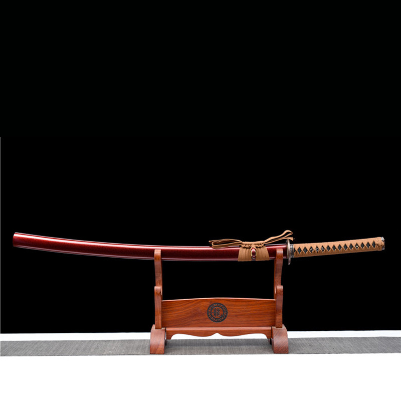 居合日本武士刀高锰钢收藏实木家居摆件未开刃防身冷兵器龙泉刀剑