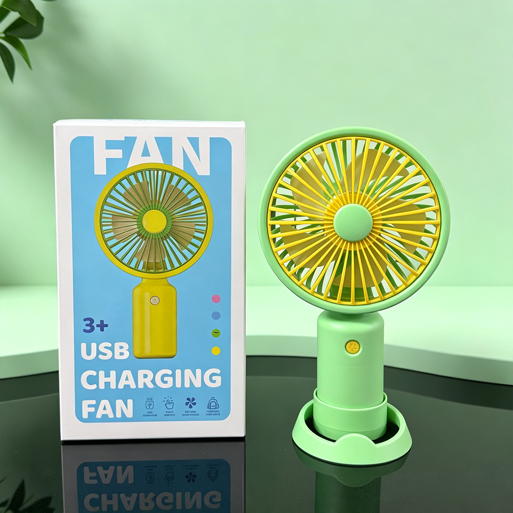 Mini Ventilador Portátil de Mano de Plástico USB para Estudiantes y Viajes