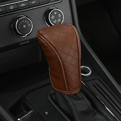 Breathable Gear Cover Universal Gear Sürətlər qutusu və əl tormozu başlıqları - manual-transmission-cayenne-brown