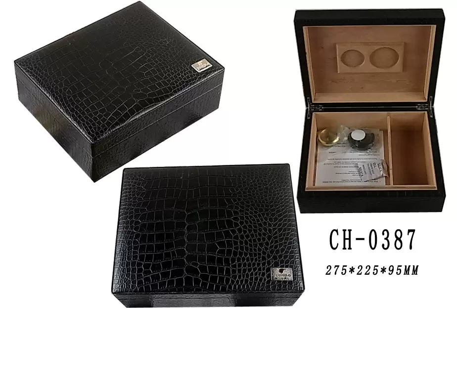 工厂直供 皮具雪茄保湿盒 雪茄柜雪茄配件木盒礼品盒批发 铠盈