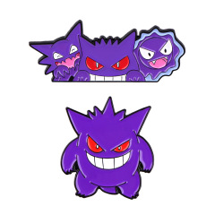 耿鬼小精靈動畫胸針徽章服裝背包飾品配飾別針跨境外貿合金胸章