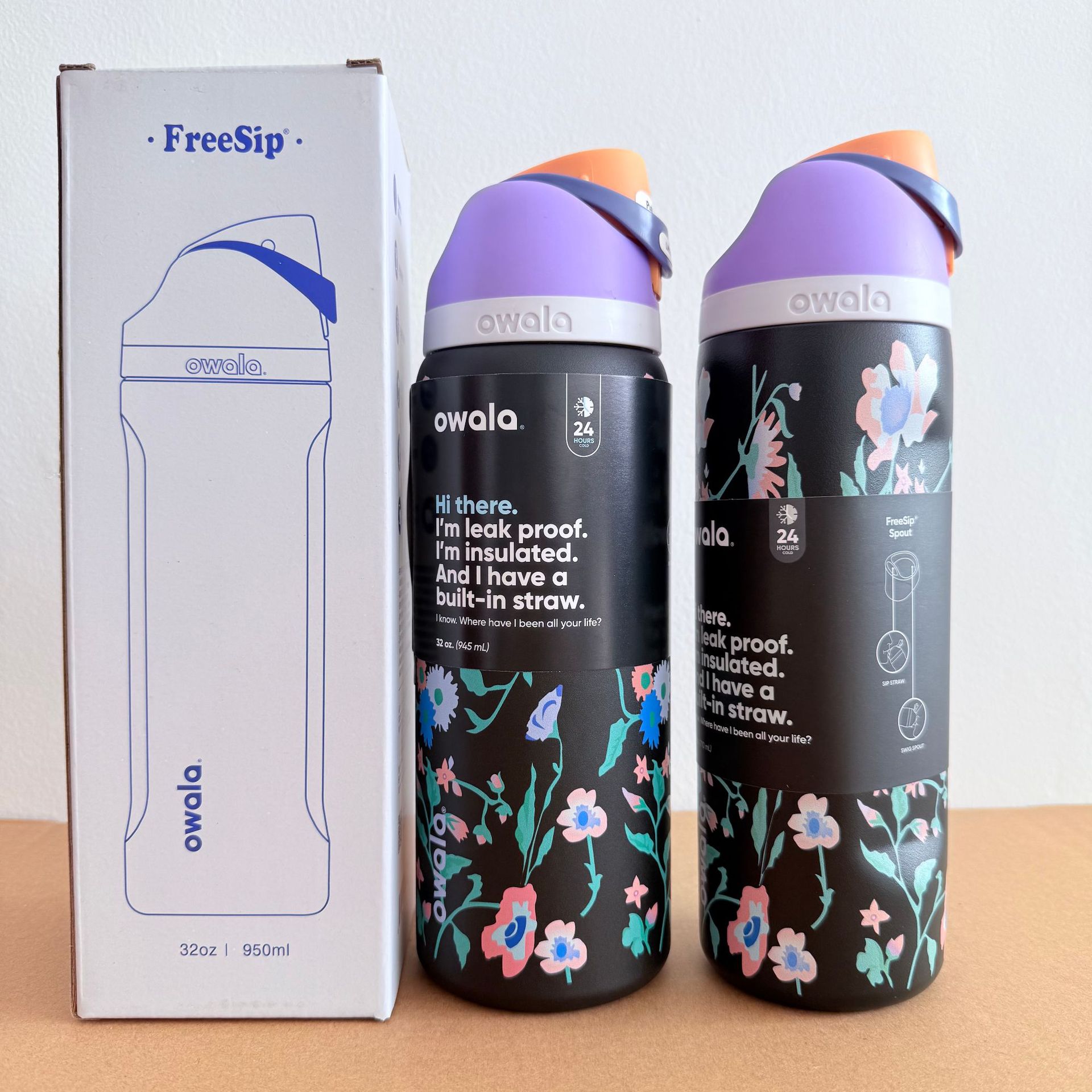 Owala en stock de gran capacidad portátil hervidor de agua al aire libre para hombres tazas de agua caliente de moda para mujeres tazas de fruta deportivas al por mayor